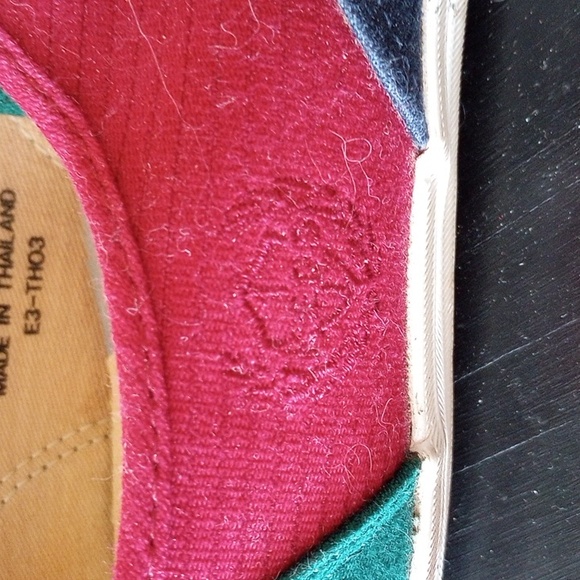 Keds, Size 7.5, Patchwork colors: blue, green, burgundy, white - Picture 6 of 6